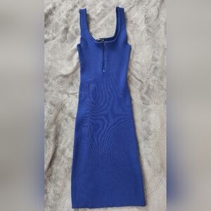 New Look Blue Ribbed Dress